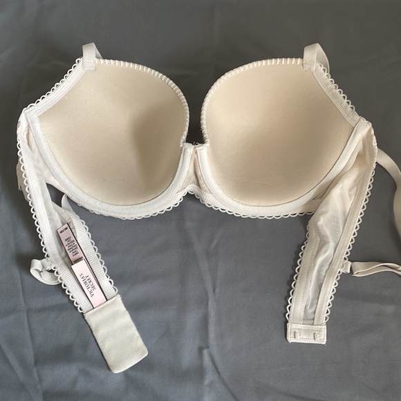 Victoria’s Secret Dream Angels Lined Demi. 38C cream cup with ivory lace. - Picture 5 of 12